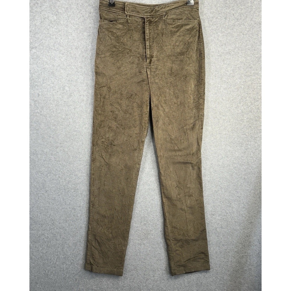 Ralph Lauren Corduroy Pants Size 4 Tan High Rise Straight Leg VTG 90s Union Made